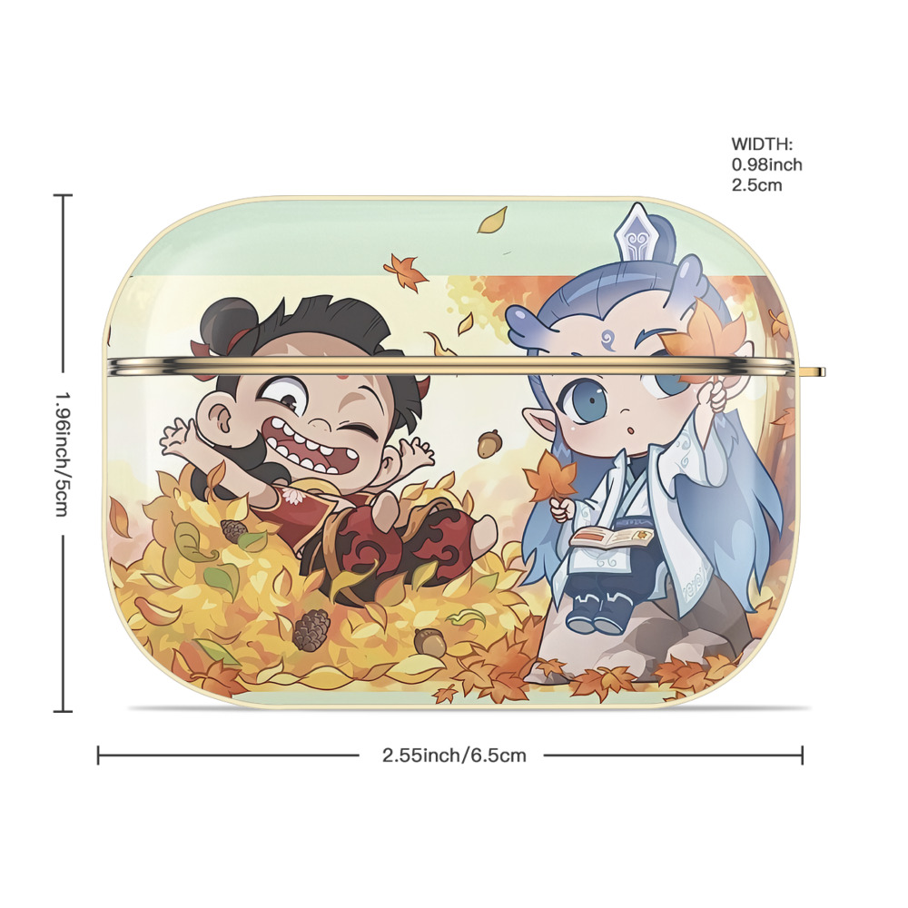 Ne Zha 2 ナタ 魔童の大暴れ 【AirPods Pro用】ハードシェル保護ケース｜耐衝撃・防指紋・カラビナ付き商品仕様