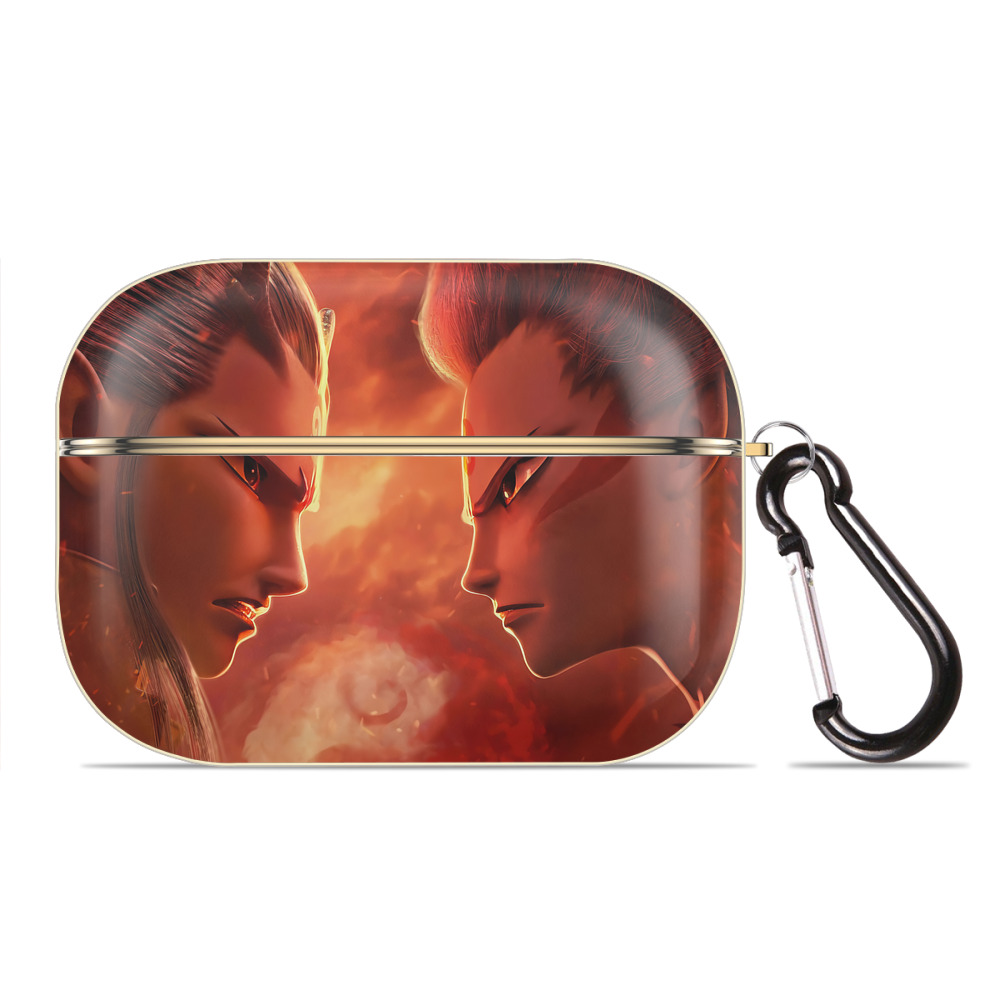 （画像用） Ne Zha 2 ナタ 魔童の大暴れ 【AirPods Pro用】ハードシェル保護ケース｜耐衝撃・防指紋・カラビナ付き商品仕様