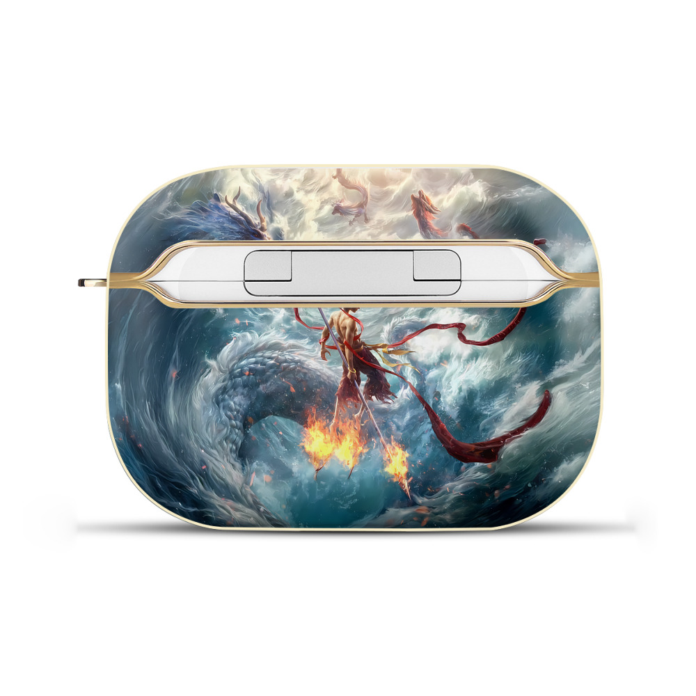 （画像用） Ne Zha 2 ナタ 魔童の大暴れ 【AirPods Pro用】ハードシェル保護ケース｜耐衝撃・防指紋・カラビナ付き商品仕様