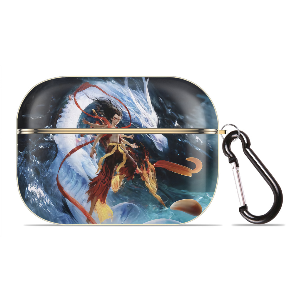 （画像用） Ne Zha 2 ナタ 魔童の大暴れ 【AirPods Pro用】ハードシェル保護ケース｜耐衝撃・防指紋・カラビナ付き商品仕様