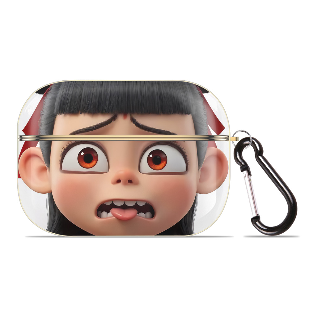 （画像用） Ne Zha 2 ナタ 魔童の大暴れ 【AirPods Pro用】ハードシェル保護ケース｜耐衝撃・防指紋・カラビナ付き商品仕様
