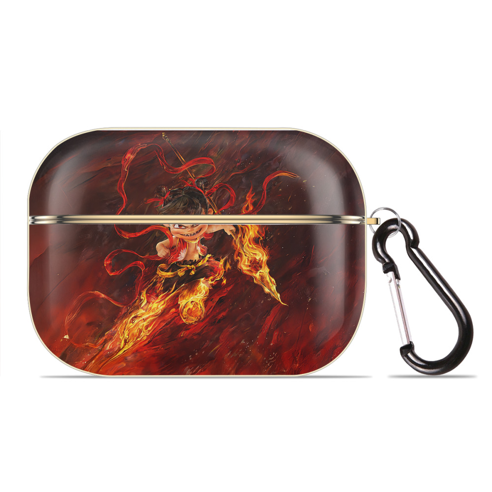（画像用） Ne Zha 2 ナタ 魔童の大暴れ 【AirPods Pro用】ハードシェル保護ケース｜耐衝撃・防指紋・カラビナ付き商品仕様