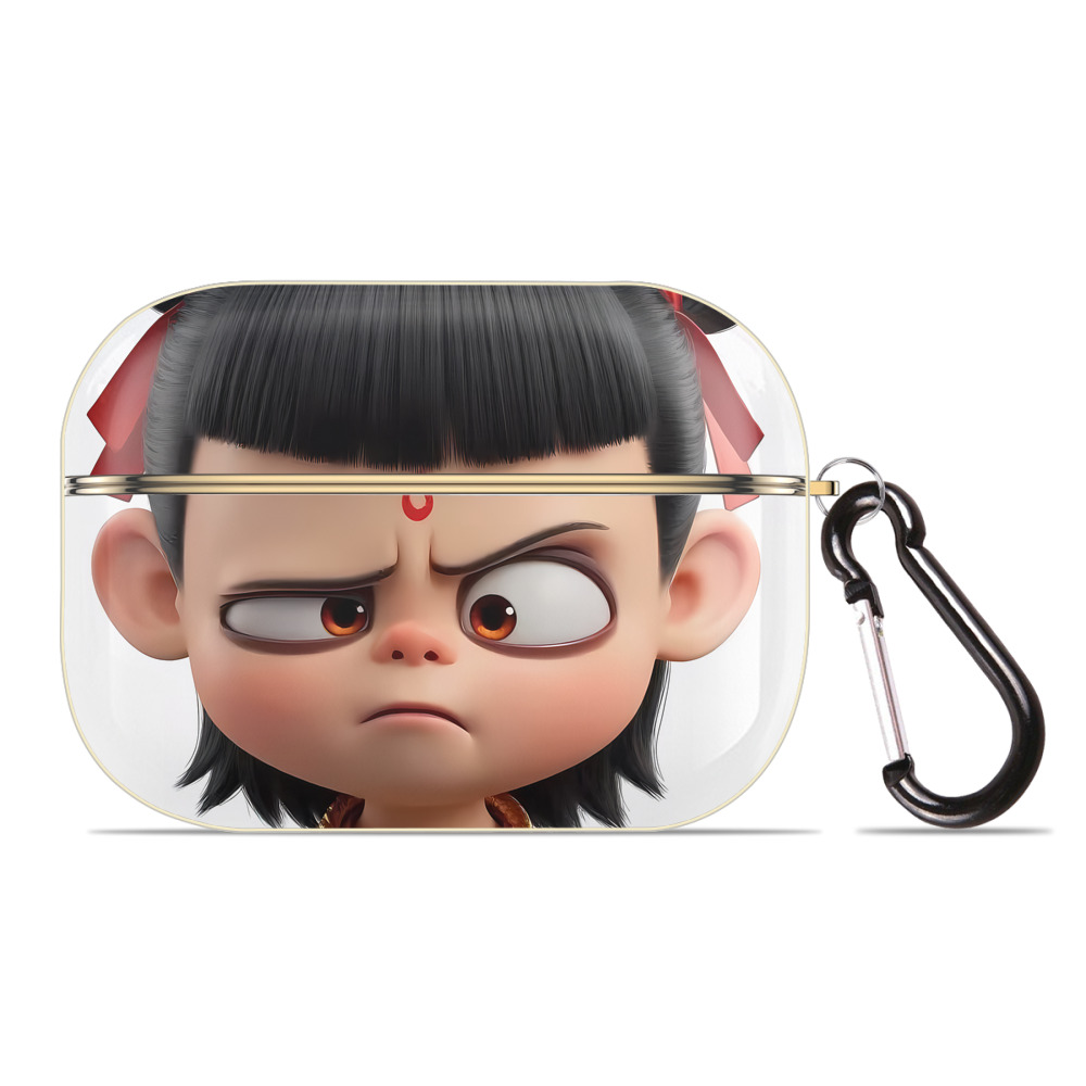 （画像用） Ne Zha 2 ナタ 魔童の大暴れ 【AirPods Pro用】ハードシェル保護ケース｜耐衝撃・防指紋・カラビナ付き商品仕様