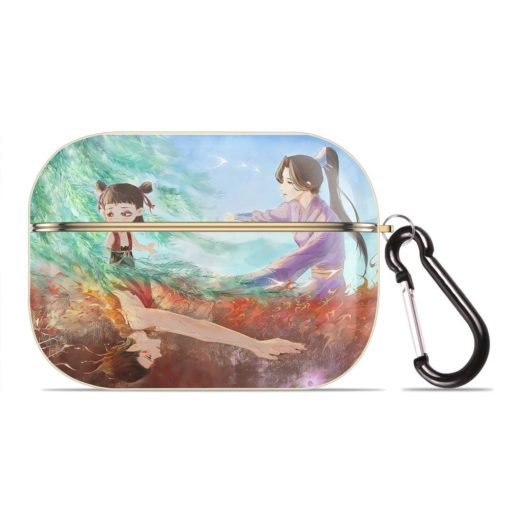 （画像用） Ne Zha 2 ナタ 魔童の大暴れ 【AirPods Pro用】ハードシェル保護ケース｜耐衝撃・防指紋・カラビナ付き商品仕様