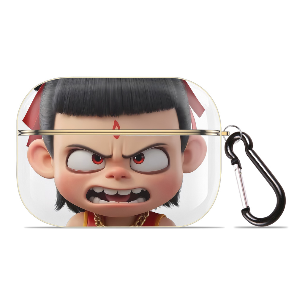 （画像用） Ne Zha 2 ナタ 魔童の大暴れ 【AirPods Pro用】ハードシェル保護ケース｜耐衝撃・防指紋・カラビナ付き商品仕様
