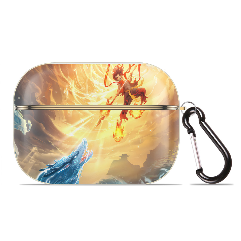 （画像用） Ne Zha 2 ナタ 魔童の大暴れ 【AirPods Pro用】ハードシェル保護ケース｜耐衝撃・防指紋・カラビナ付き商品仕様