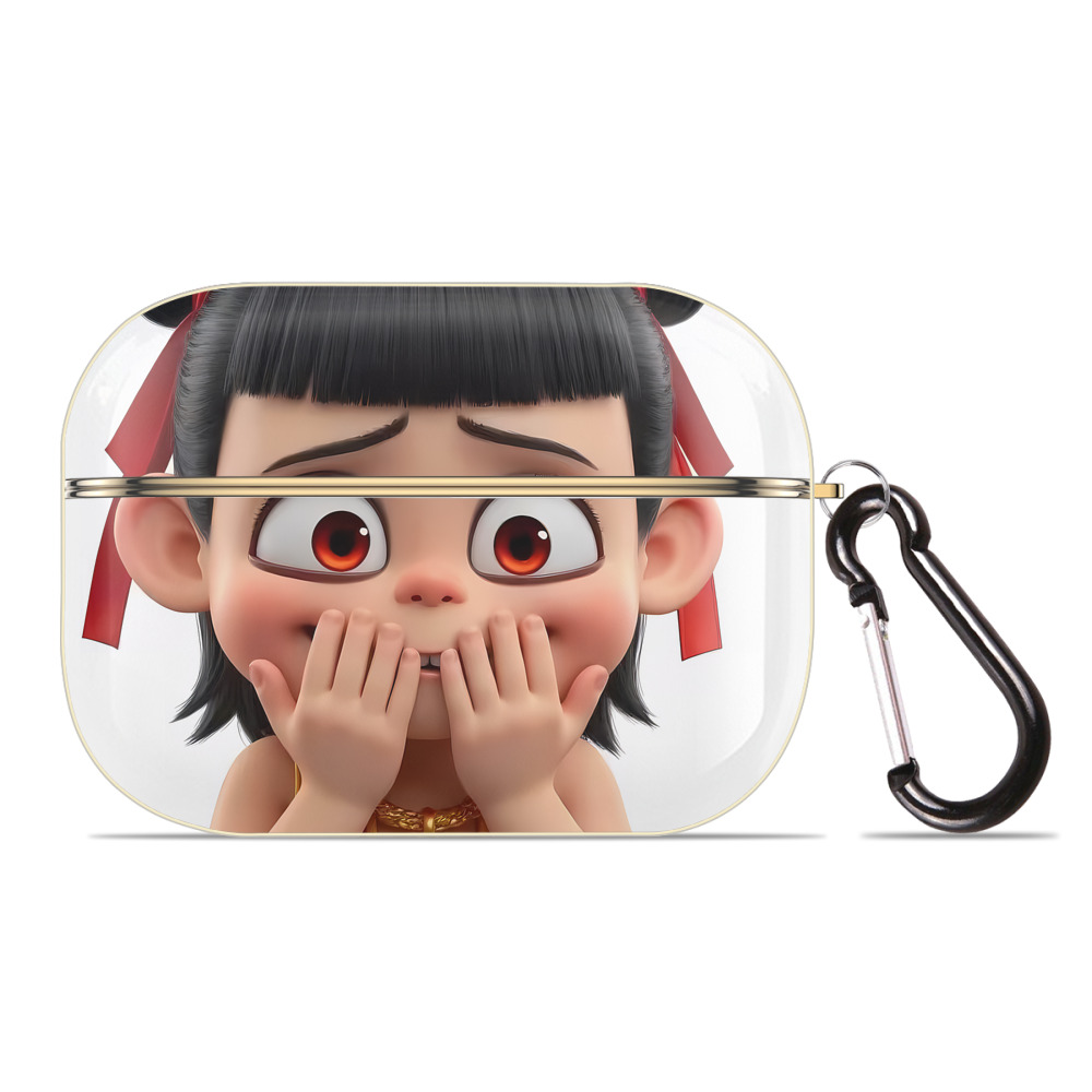 （画像用） Ne Zha 2 ナタ 魔童の大暴れ 【AirPods Pro用】ハードシェル保護ケース｜耐衝撃・防指紋・カラビナ付き商品仕様