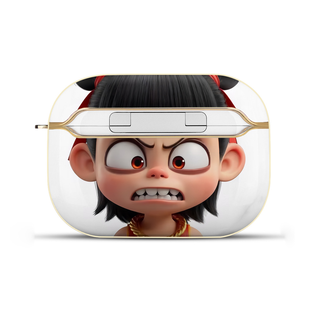 （画像用） Ne Zha 2 ナタ 魔童の大暴れ 【AirPods Pro用】ハードシェル保護ケース｜耐衝撃・防指紋・カラビナ付き商品仕様