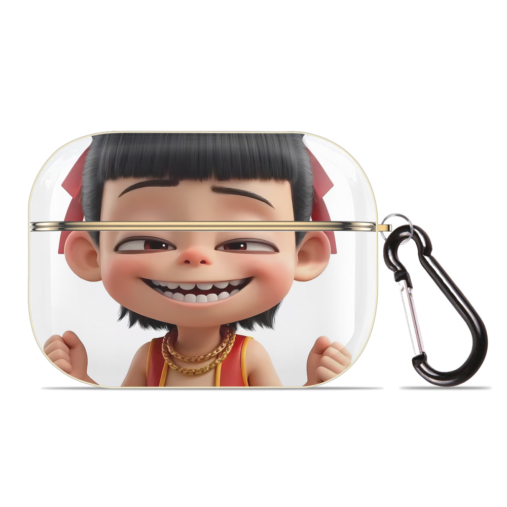 （画像用） Ne Zha 2 ナタ 魔童の大暴れ 【AirPods Pro用】ハードシェル保護ケース｜耐衝撃・防指紋・カラビナ付き商品仕様