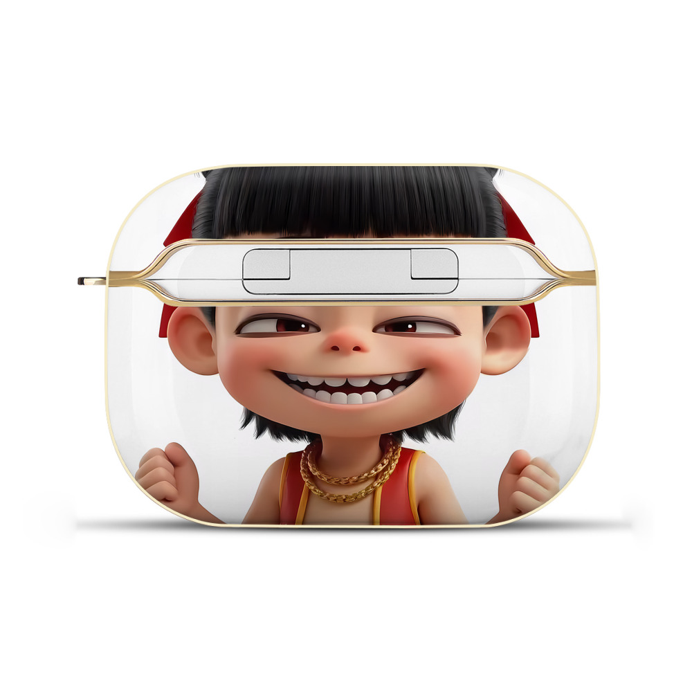 （画像用） Ne Zha 2 ナタ 魔童の大暴れ 【AirPods Pro用】ハードシェル保護ケース｜耐衝撃・防指紋・カラビナ付き商品仕様