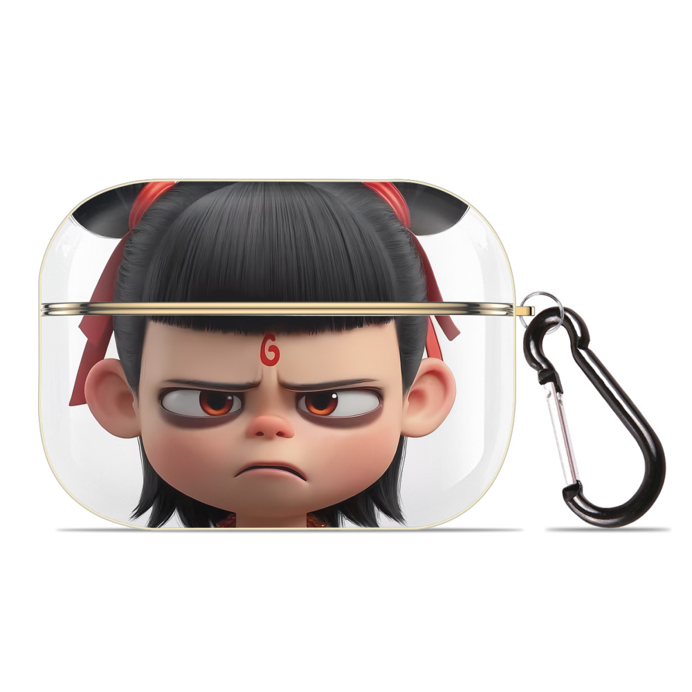 （画像用） Ne Zha 2 ナタ 魔童の大暴れ 【AirPods Pro用】ハードシェル保護ケース｜耐衝撃・防指紋・カラビナ付き商品仕様