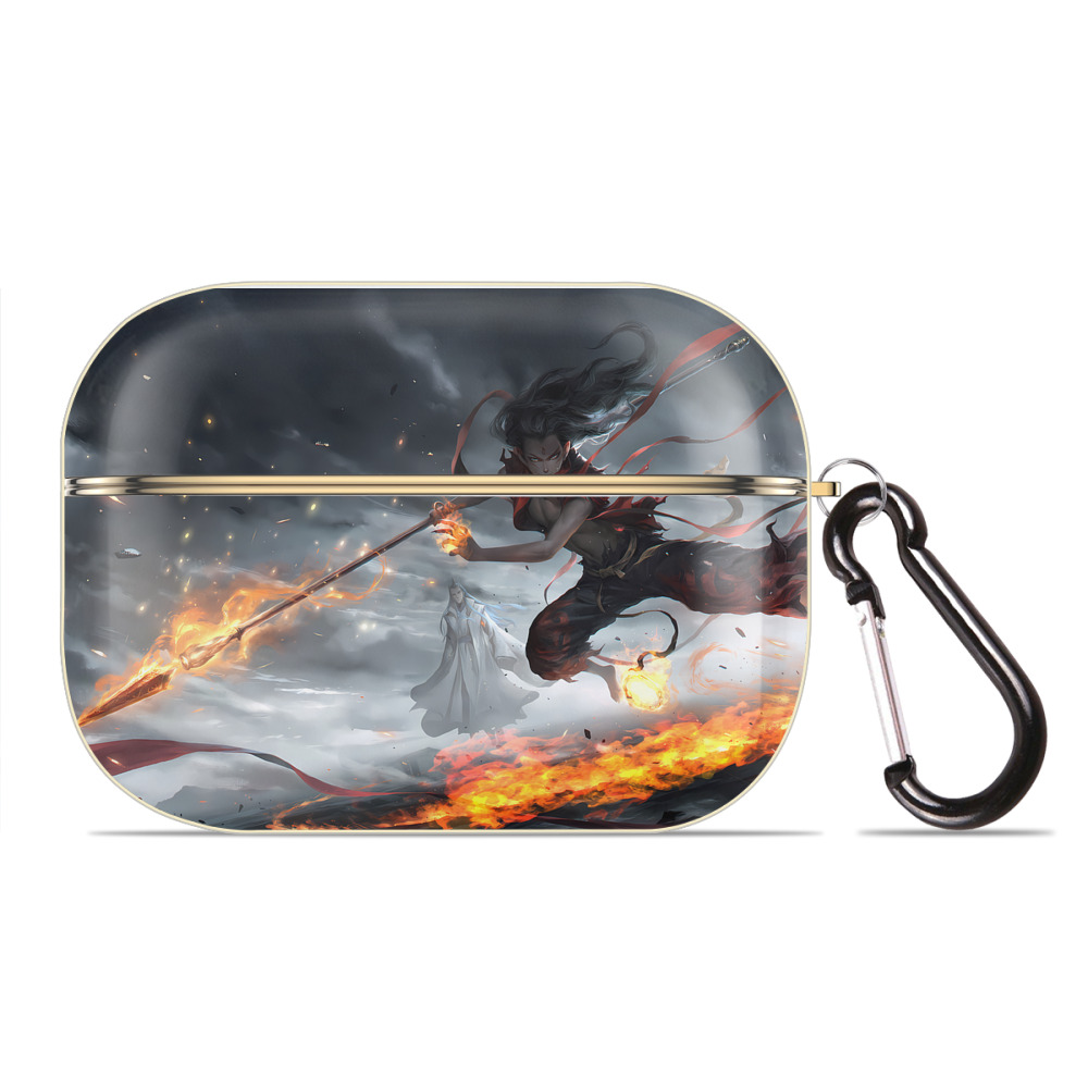 （画像用） Ne Zha 2 ナタ 魔童の大暴れ 【AirPods Pro用】ハードシェル保護ケース｜耐衝撃・防指紋・カラビナ付き商品仕様