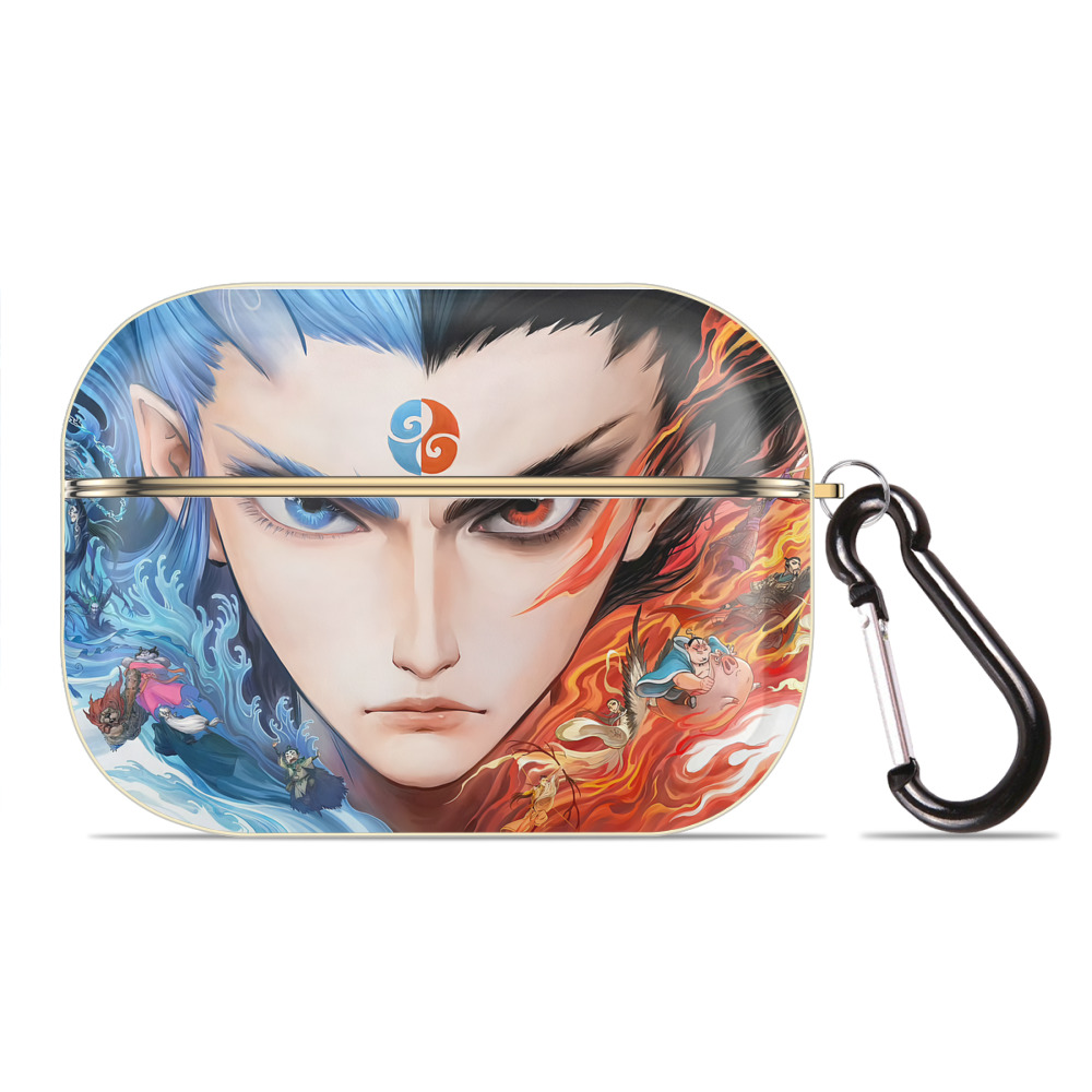 （画像用） Ne Zha 2 ナタ 魔童の大暴れ 【AirPods Pro用】ハードシェル保護ケース｜耐衝撃・防指紋・カラビナ付き商品仕様