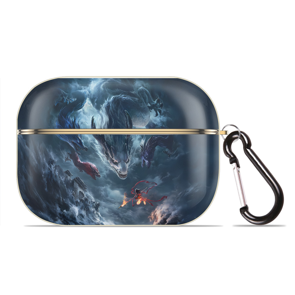 （画像用） Ne Zha 2 ナタ 魔童の大暴れ 【AirPods Pro用】ハードシェル保護ケース｜耐衝撃・防指紋・カラビナ付き商品仕様