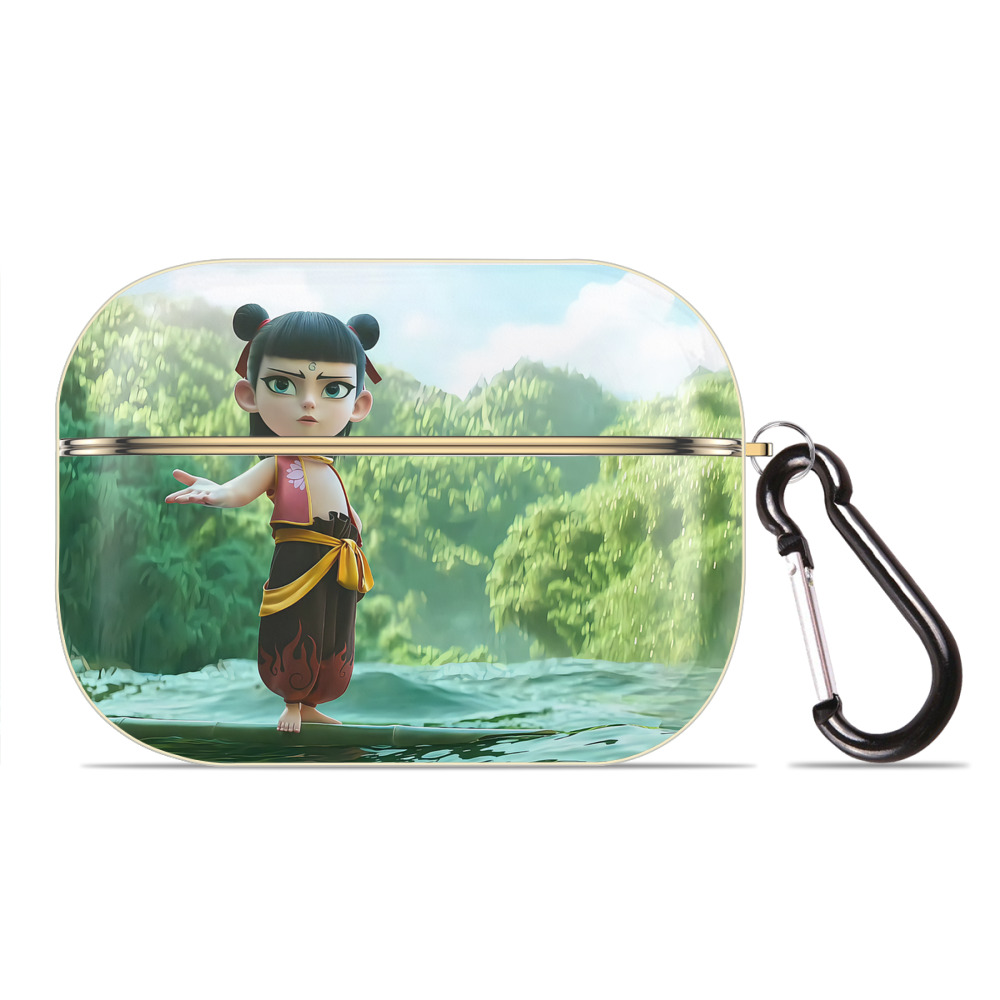 （画像用） Ne Zha 2 ナタ 魔童の大暴れ 【AirPods Pro用】ハードシェル保護ケース｜耐衝撃・防指紋・カラビナ付き商品仕様