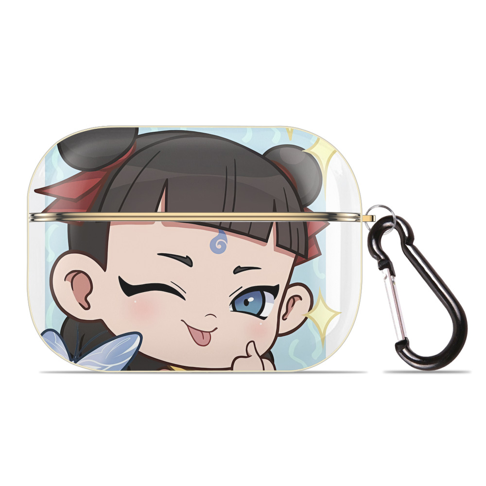 （画像用） Ne Zha 2 ナタ 魔童の大暴れ 【AirPods Pro用】ハードシェル保護ケース｜耐衝撃・防指紋・カラビナ付き商品仕様