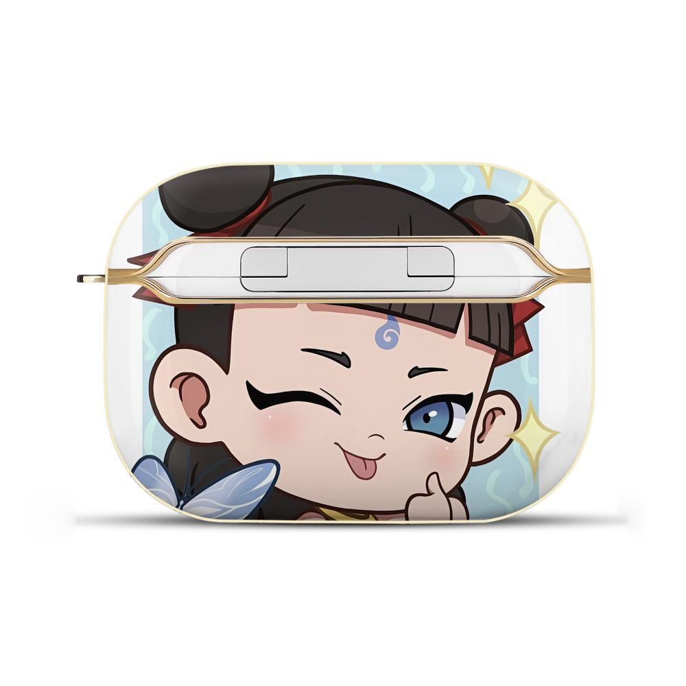 （画像用） Ne Zha 2 ナタ 魔童の大暴れ 【AirPods Pro用】ハードシェル保護ケース｜耐衝撃・防指紋・カラビナ付き商品仕様