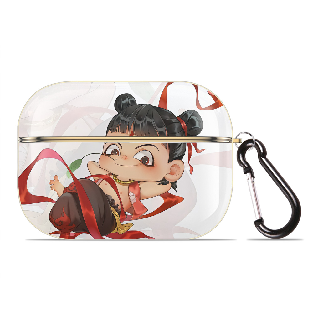 （画像用） Ne Zha 2 ナタ 魔童の大暴れ 【AirPods Pro用】ハードシェル保護ケース｜耐衝撃・防指紋・カラビナ付き商品仕様