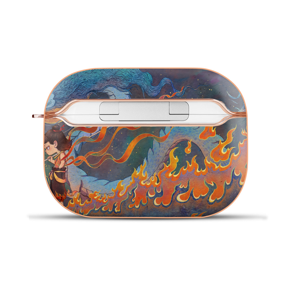 （画像用） Ne Zha 2 ナタ 魔童の大暴れ 【AirPods Pro用】ハードシェル保護ケース｜耐衝撃・防指紋・カラビナ付き商品仕様