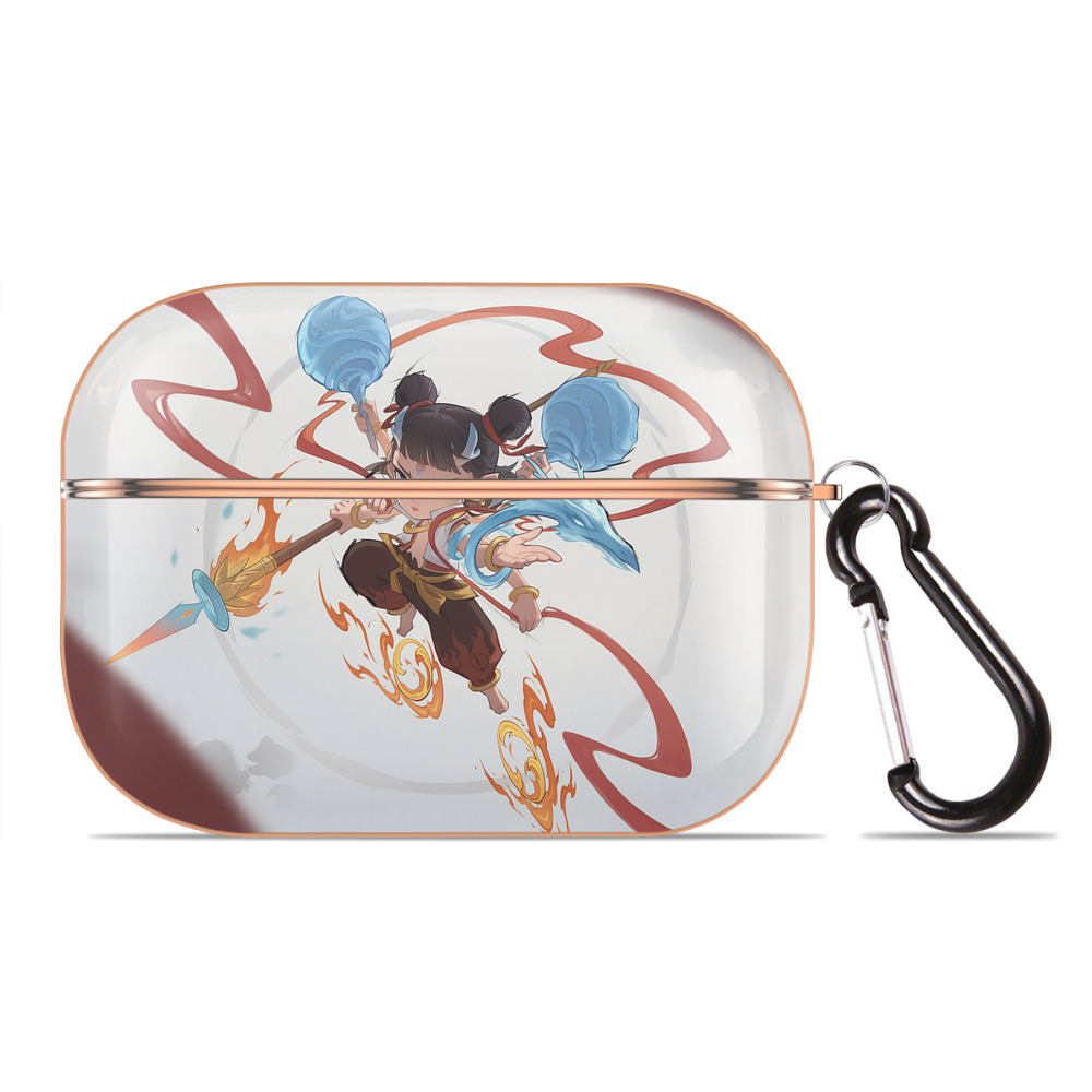 （画像用） Ne Zha 2 ナタ 魔童の大暴れ 【AirPods Pro用】ハードシェル保護ケース｜耐衝撃・防指紋・カラビナ付き商品仕様