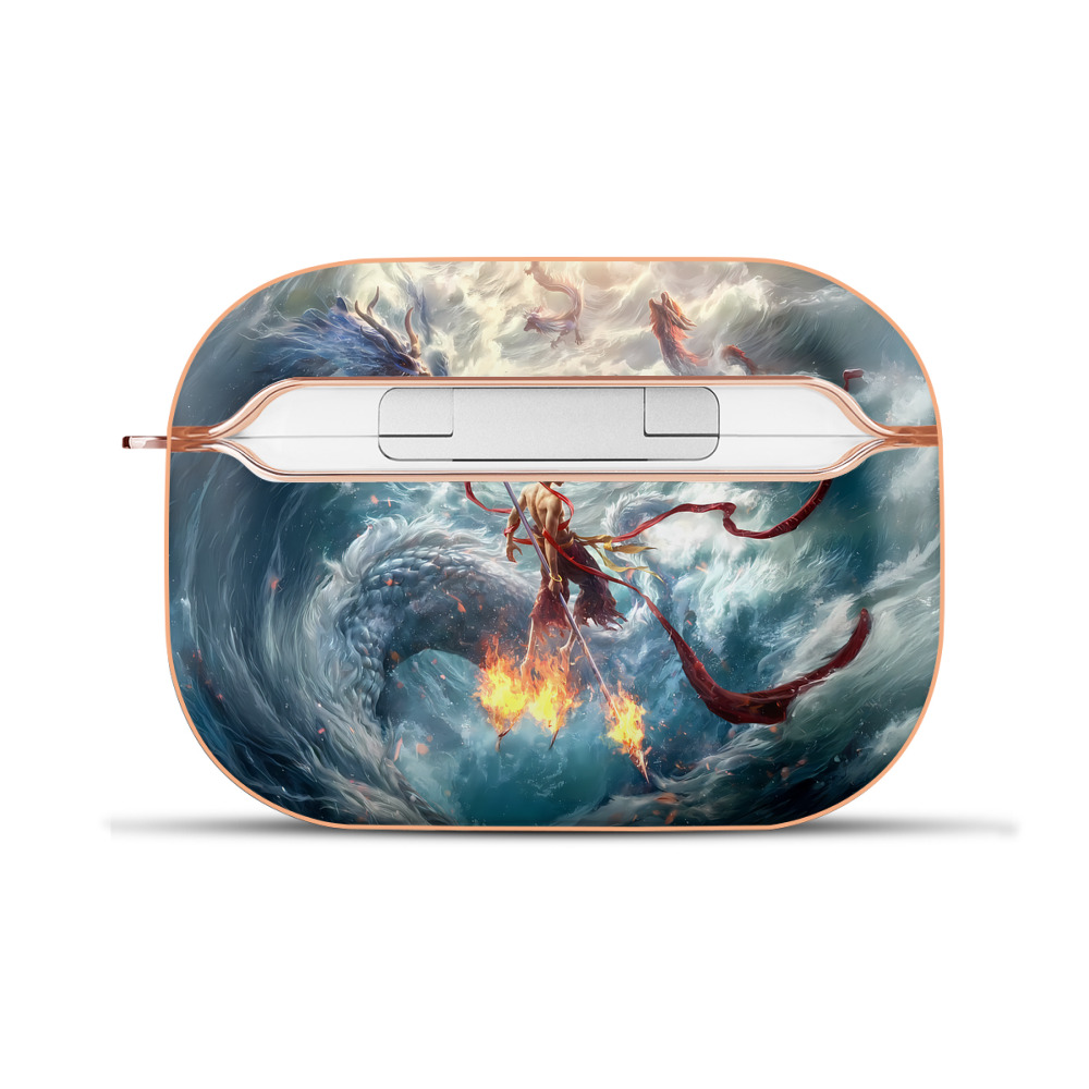 （画像用） Ne Zha 2 ナタ 魔童の大暴れ 【AirPods Pro用】ハードシェル保護ケース｜耐衝撃・防指紋・カラビナ付き商品仕様