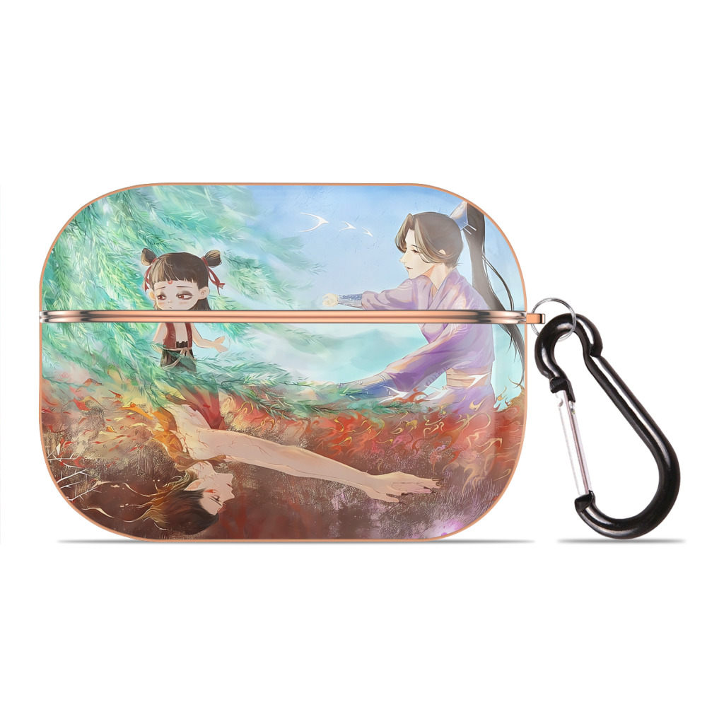 （画像用） Ne Zha 2 ナタ 魔童の大暴れ 【AirPods Pro用】ハードシェル保護ケース｜耐衝撃・防指紋・カラビナ付き商品仕様