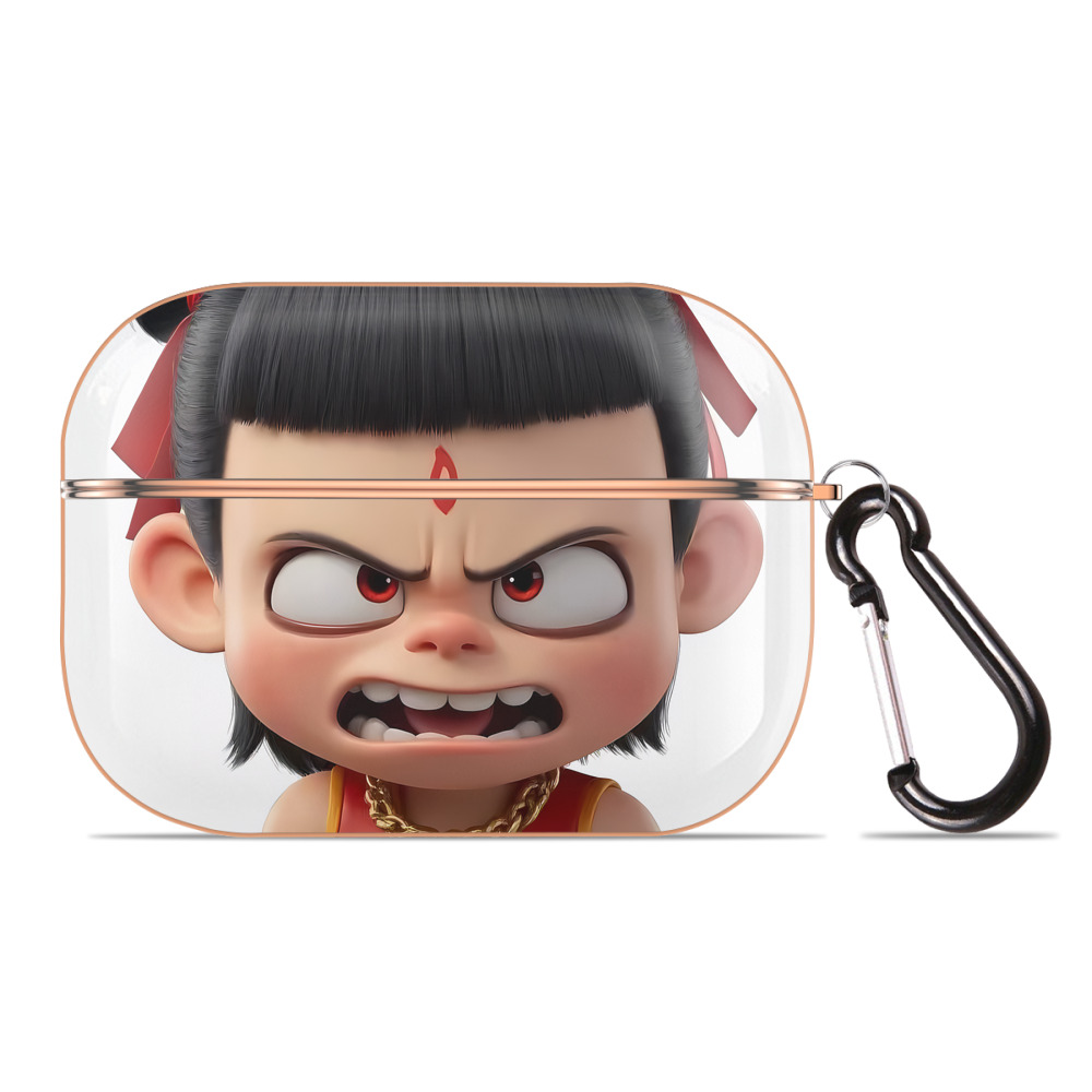 （画像用） Ne Zha 2 ナタ 魔童の大暴れ 【AirPods Pro用】ハードシェル保護ケース｜耐衝撃・防指紋・カラビナ付き商品仕様
