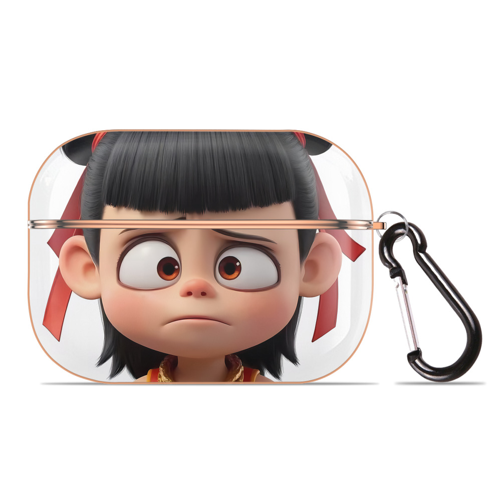 （画像用） Ne Zha 2 ナタ 魔童の大暴れ 【AirPods Pro用】ハードシェル保護ケース｜耐衝撃・防指紋・カラビナ付き商品仕様
