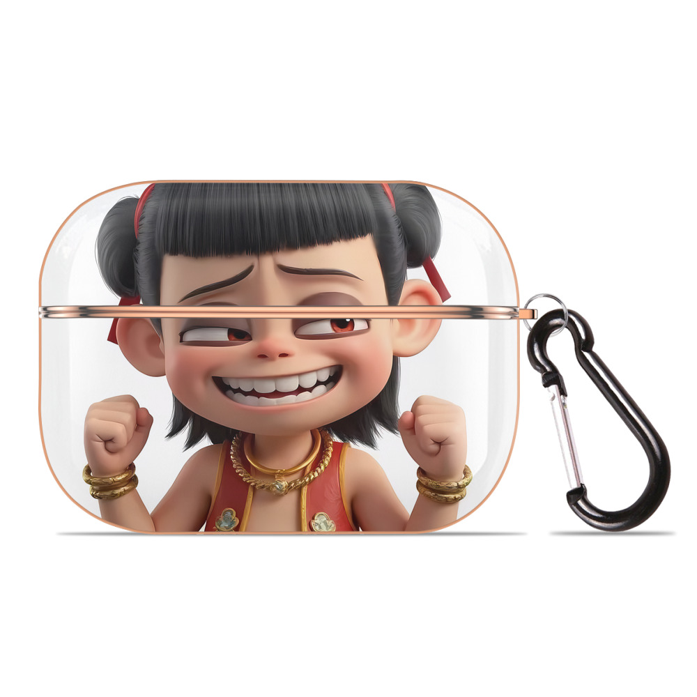 （画像用） Ne Zha 2 ナタ 魔童の大暴れ 【AirPods Pro用】ハードシェル保護ケース｜耐衝撃・防指紋・カラビナ付き商品仕様