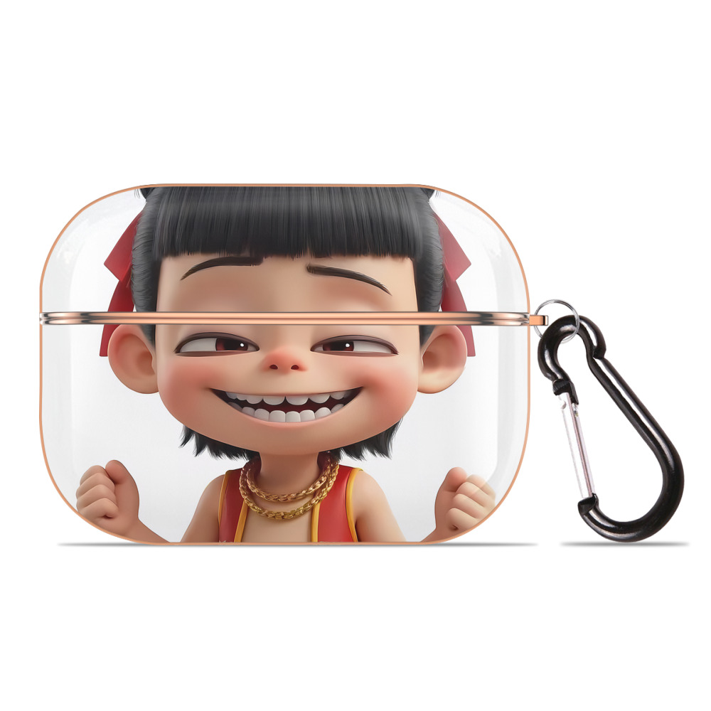 （画像用） Ne Zha 2 ナタ 魔童の大暴れ 【AirPods Pro用】ハードシェル保護ケース｜耐衝撃・防指紋・カラビナ付き商品仕様