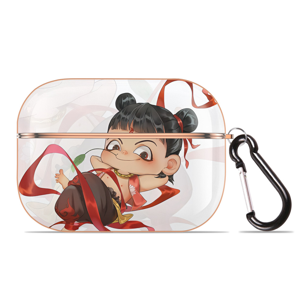 （画像用） Ne Zha 2 ナタ 魔童の大暴れ 【AirPods Pro用】ハードシェル保護ケース｜耐衝撃・防指紋・カラビナ付き商品仕様