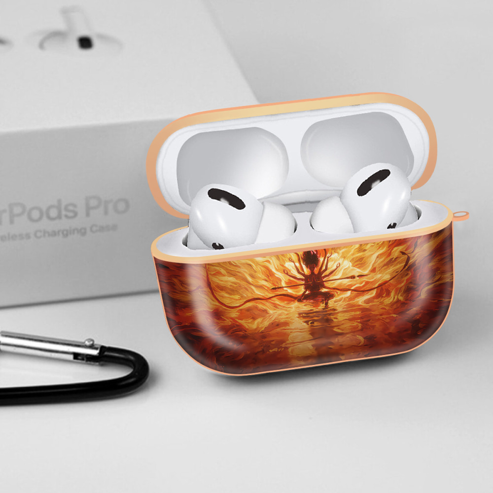Ne Zha 2 ナタ 魔童の大暴れ 【AirPods Pro用】ハードシェル保護ケース｜耐衝撃・防指紋・カラビナ付き商品仕様