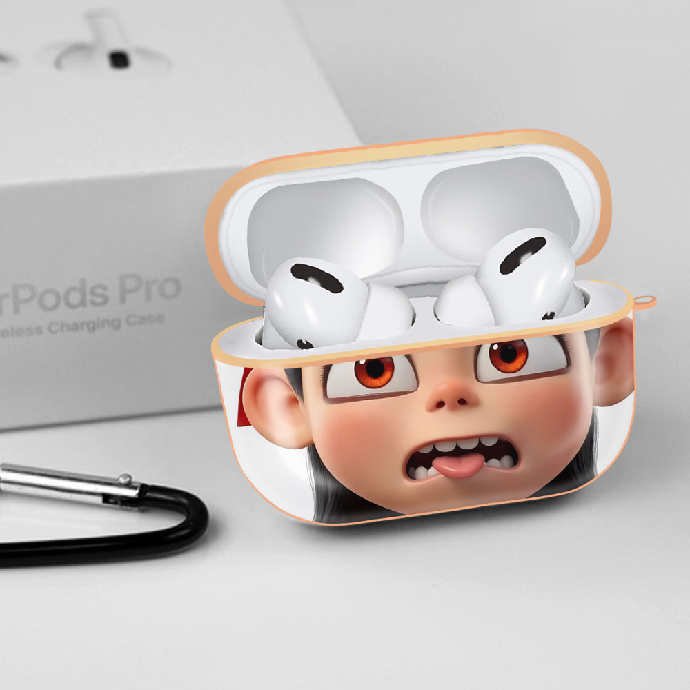 Ne Zha 2 ナタ 魔童の大暴れ 【AirPods Pro用】ハードシェル保護ケース｜耐衝撃・防指紋・カラビナ付き商品仕様