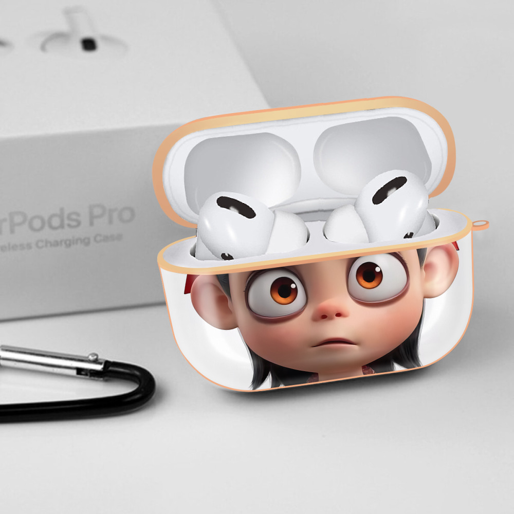 Ne Zha 2 ナタ 魔童の大暴れ 【AirPods Pro用】ハードシェル保護ケース｜耐衝撃・防指紋・カラビナ付き商品仕様