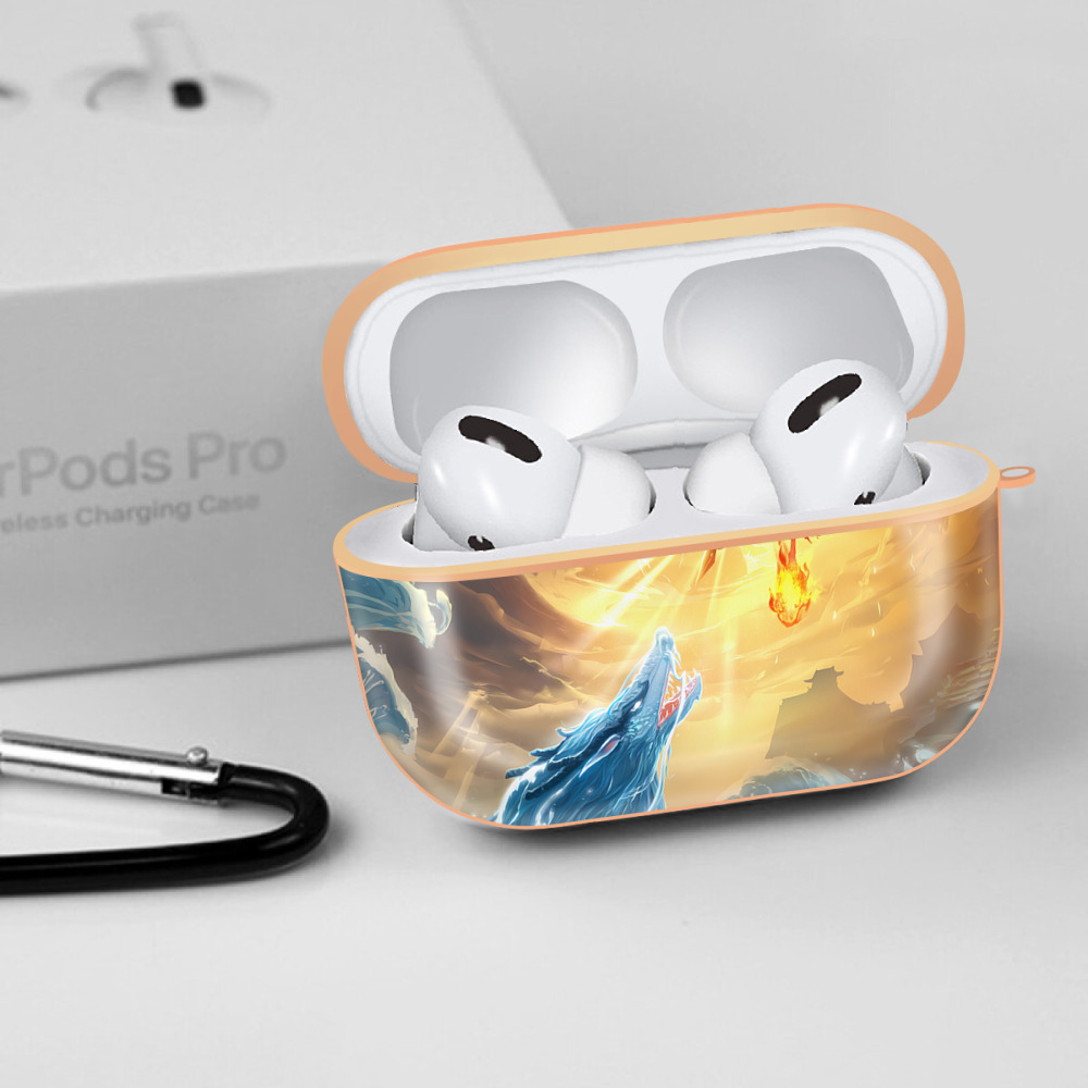 Ne Zha 2 ナタ 魔童の大暴れ 【AirPods Pro用】ハードシェル保護ケース｜耐衝撃・防指紋・カラビナ付き商品仕様