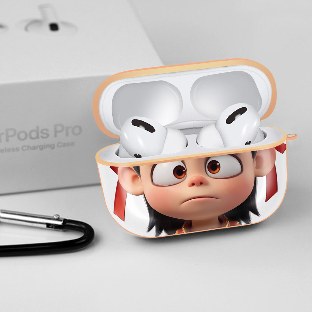 Ne Zha 2 ナタ 魔童の大暴れ 【AirPods Pro用】ハードシェル保護ケース｜耐衝撃・防指紋・カラビナ付き商品仕様
