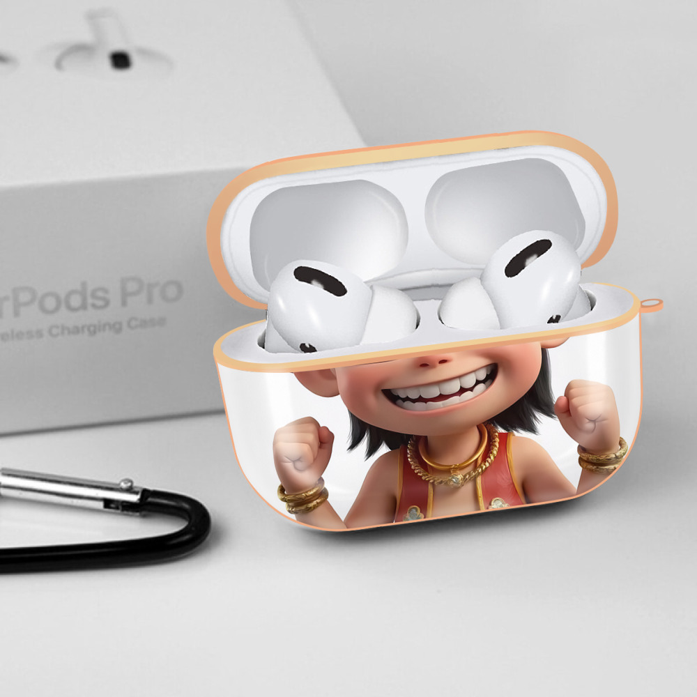 Ne Zha 2 ナタ 魔童の大暴れ 【AirPods Pro用】ハードシェル保護ケース｜耐衝撃・防指紋・カラビナ付き商品仕様