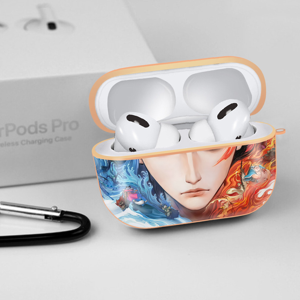 Ne Zha 2 ナタ 魔童の大暴れ 【AirPods Pro用】ハードシェル保護ケース｜耐衝撃・防指紋・カラビナ付き商品仕様