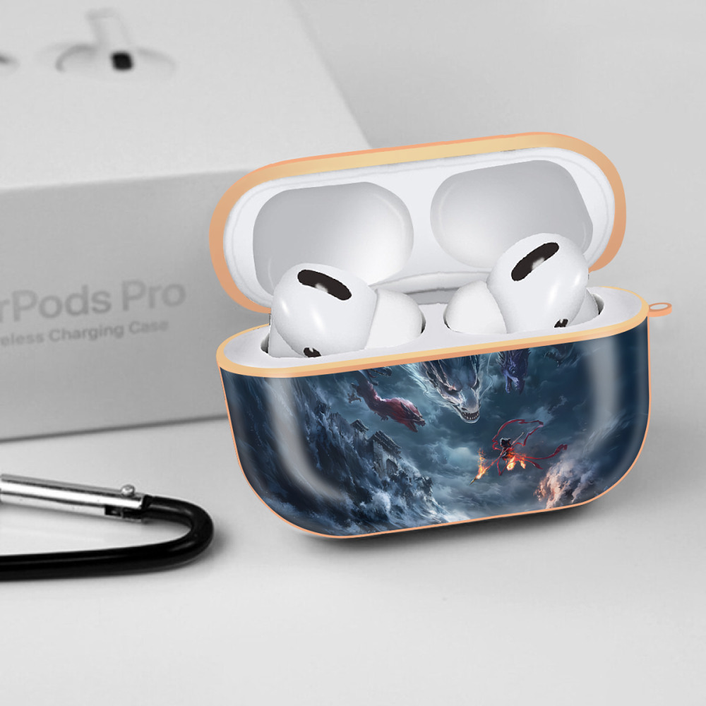 Ne Zha 2 ナタ 魔童の大暴れ 【AirPods Pro用】ハードシェル保護ケース｜耐衝撃・防指紋・カラビナ付き商品仕様