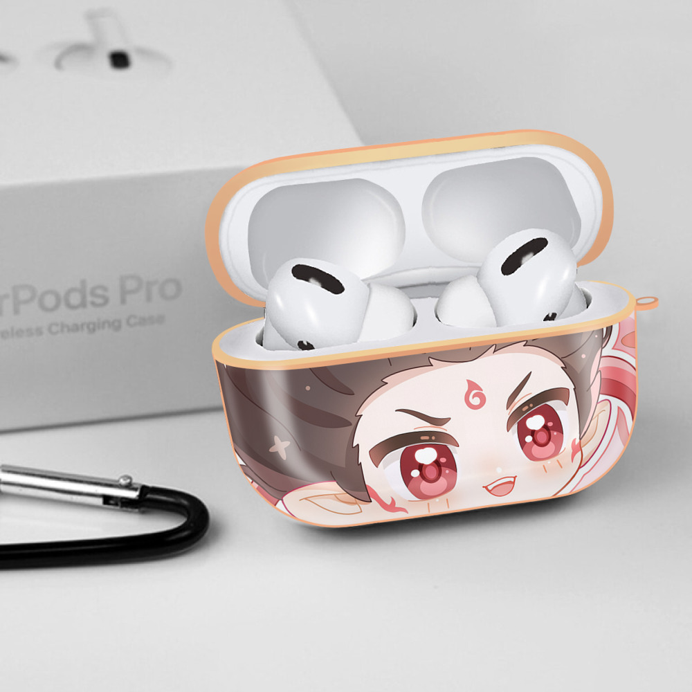 Ne Zha 2 ナタ 魔童の大暴れ 【AirPods Pro用】ハードシェル保護ケース｜耐衝撃・防指紋・カラビナ付き商品仕様