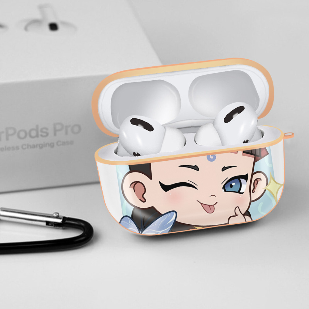 Ne Zha 2 ナタ 魔童の大暴れ 【AirPods Pro用】ハードシェル保護ケース｜耐衝撃・防指紋・カラビナ付き商品仕様