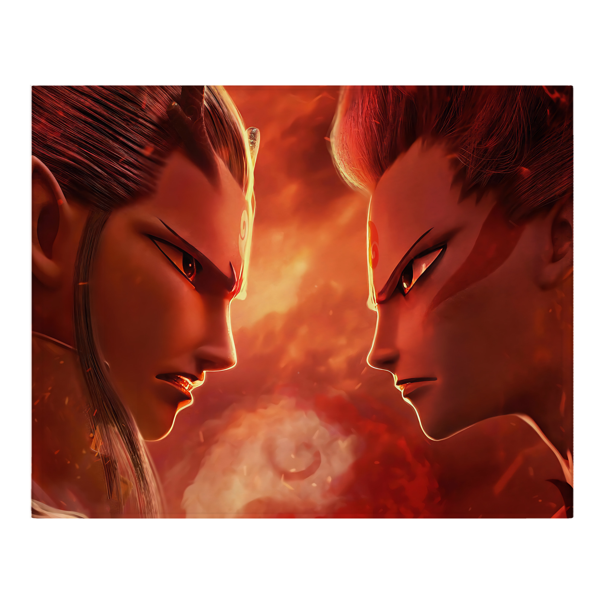 （画像用） Ne Zha 2 ナタ 魔童の大暴れ フランネルブランケット・多サイズ対応（横型）