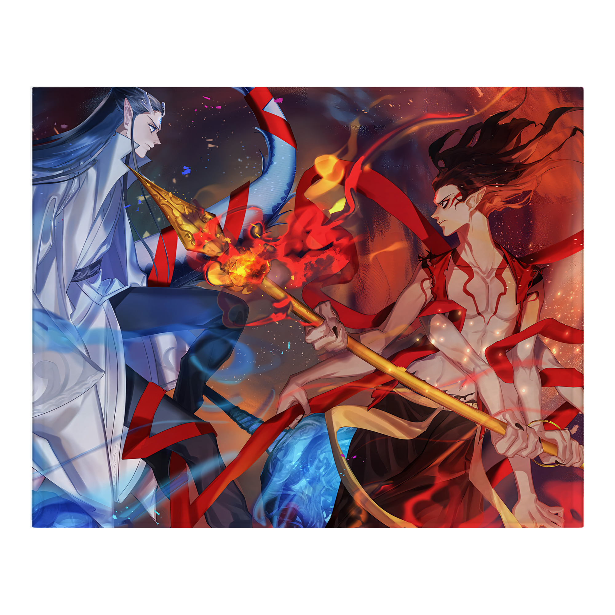 （画像用） Ne Zha 2 ナタ 魔童の大暴れ フランネルブランケット・多サイズ対応（横型）