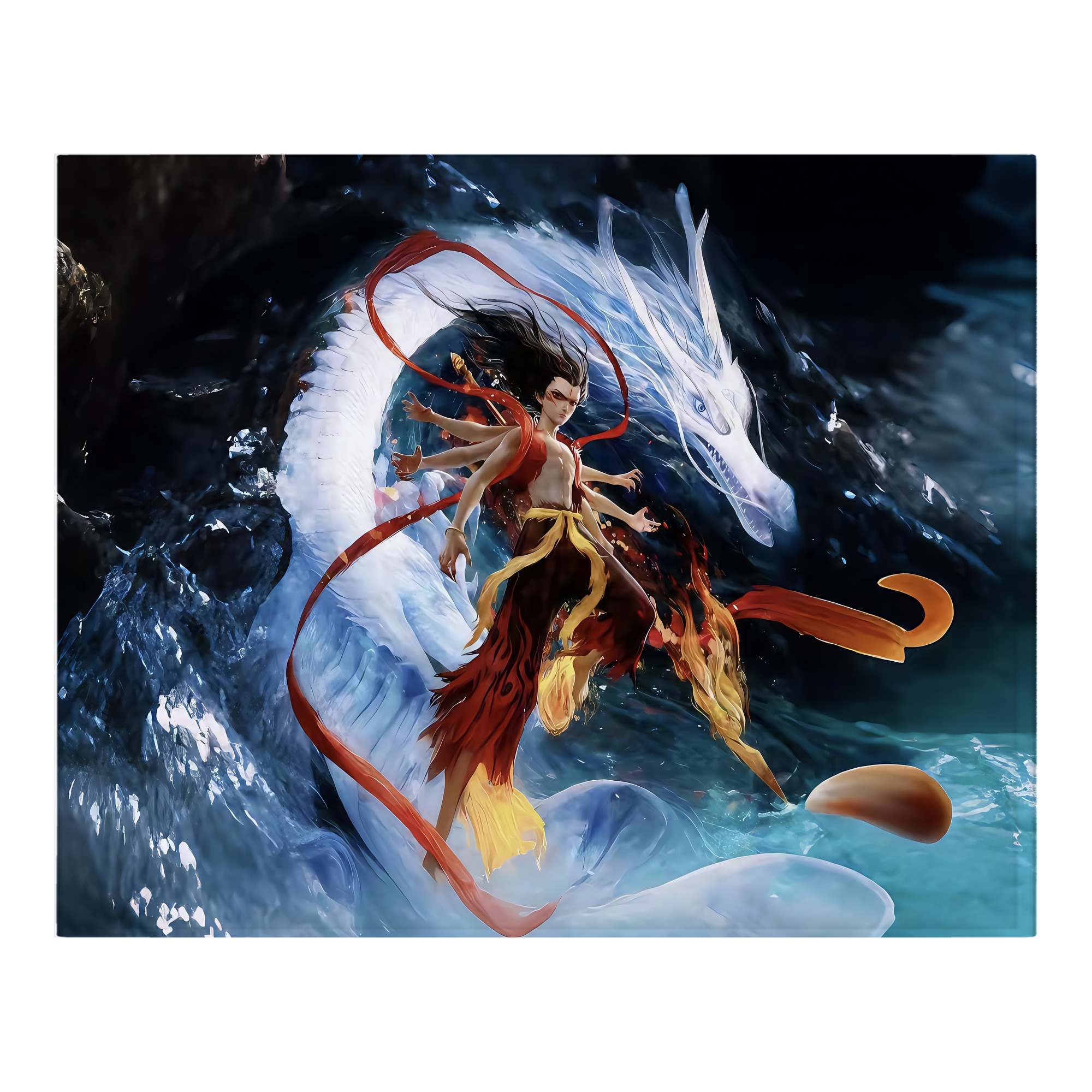 （画像用） Ne Zha 2 ナタ 魔童の大暴れ フランネルブランケット・多サイズ対応（横型）