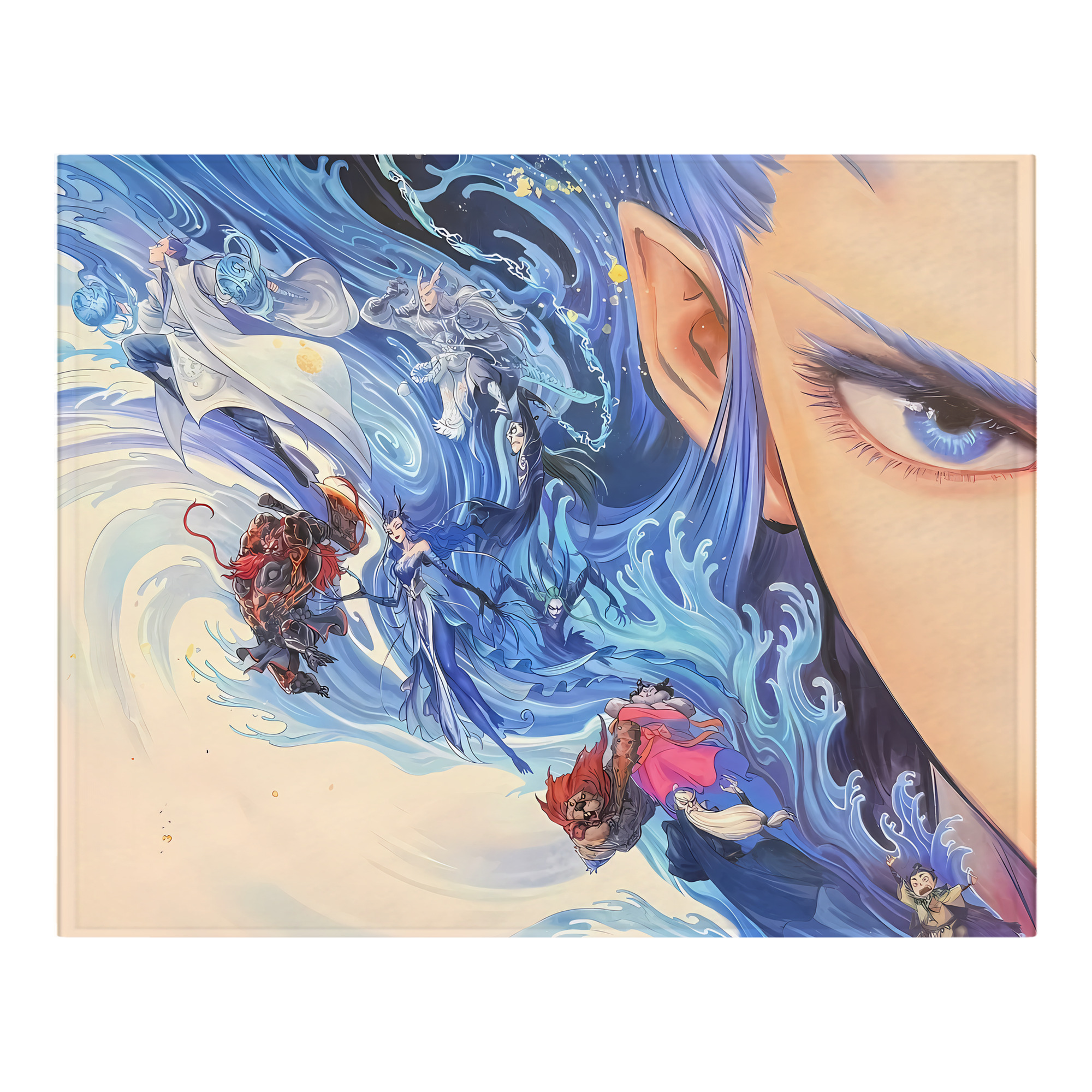 （画像用） Ne Zha 2 ナタ 魔童の大暴れ フランネルブランケット・多サイズ対応（横型）