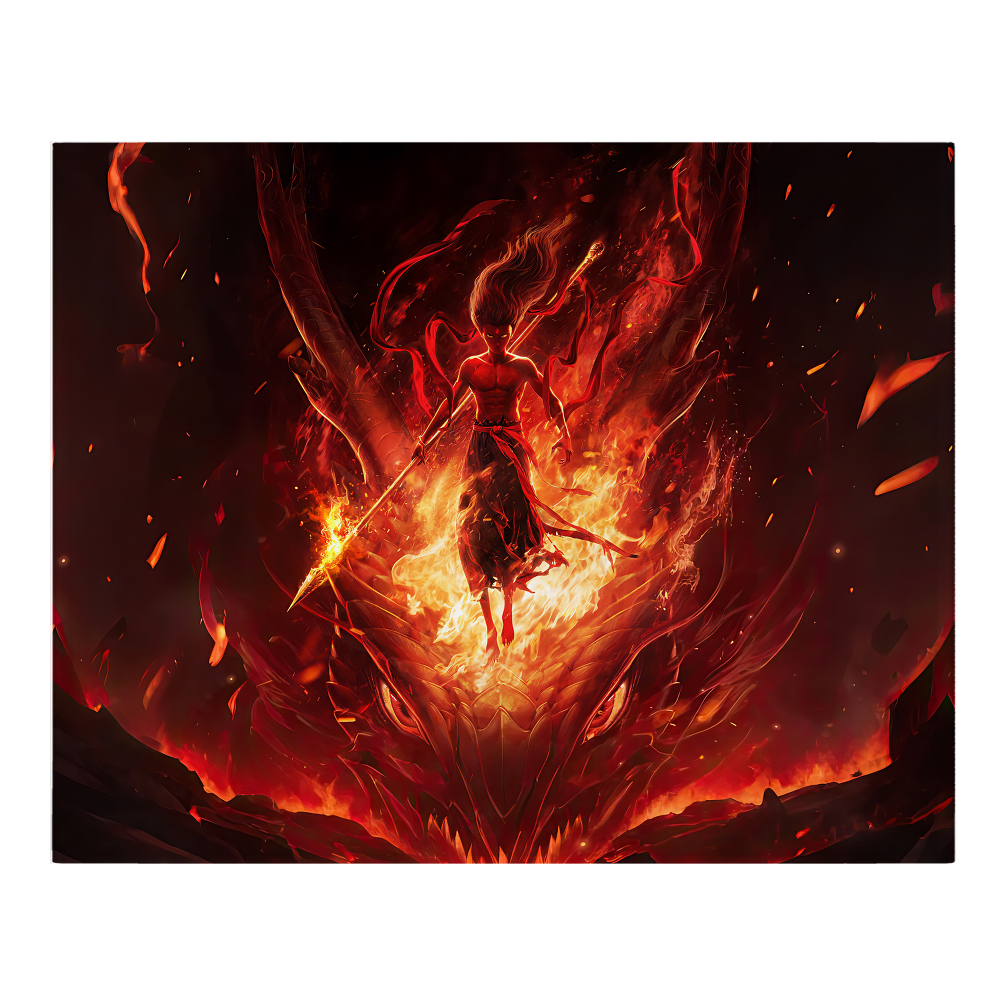 （画像用） Ne Zha 2 ナタ 魔童の大暴れ フランネルブランケット・多サイズ対応（横型）