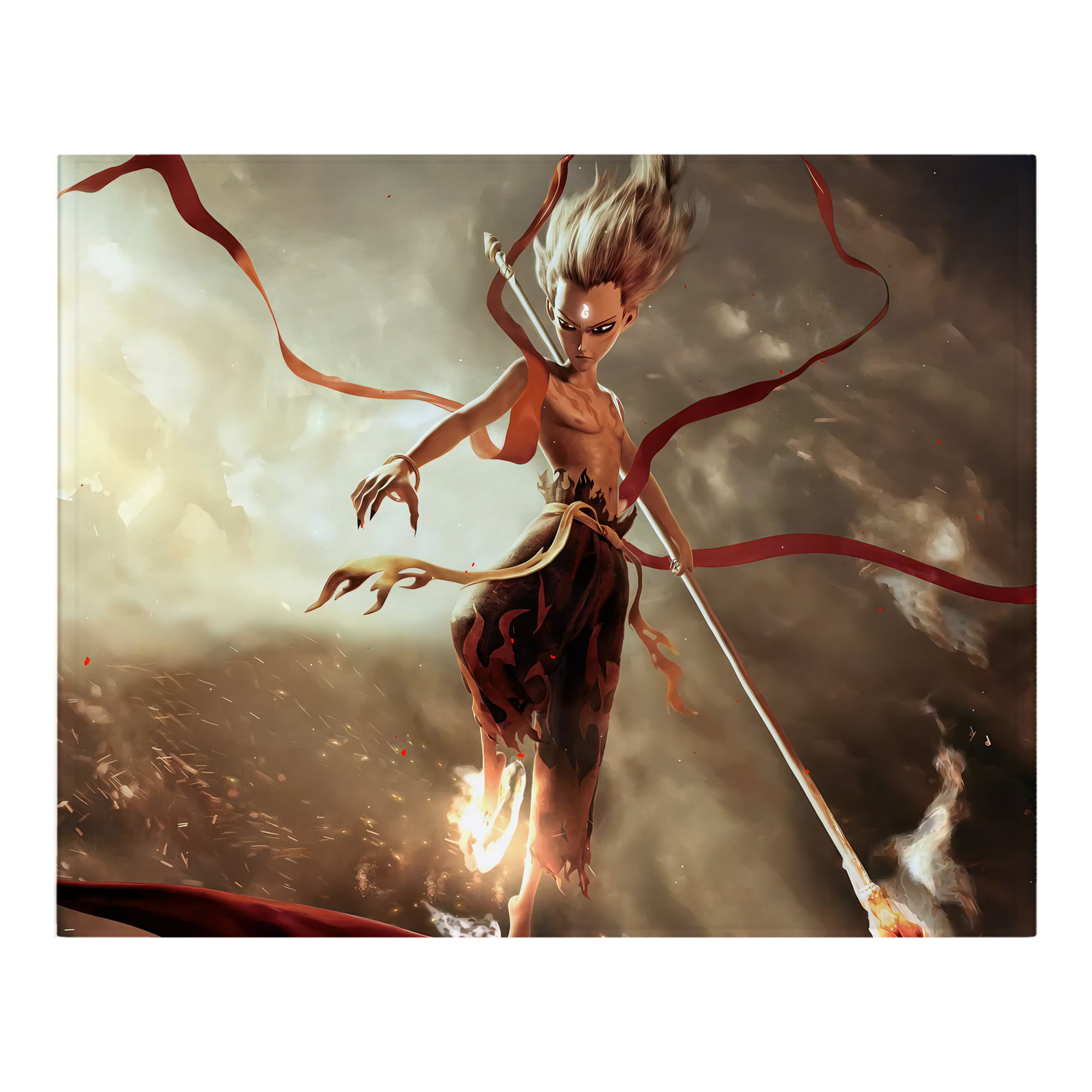 （画像用） Ne Zha 2 ナタ 魔童の大暴れ フランネルブランケット・多サイズ対応（横型）