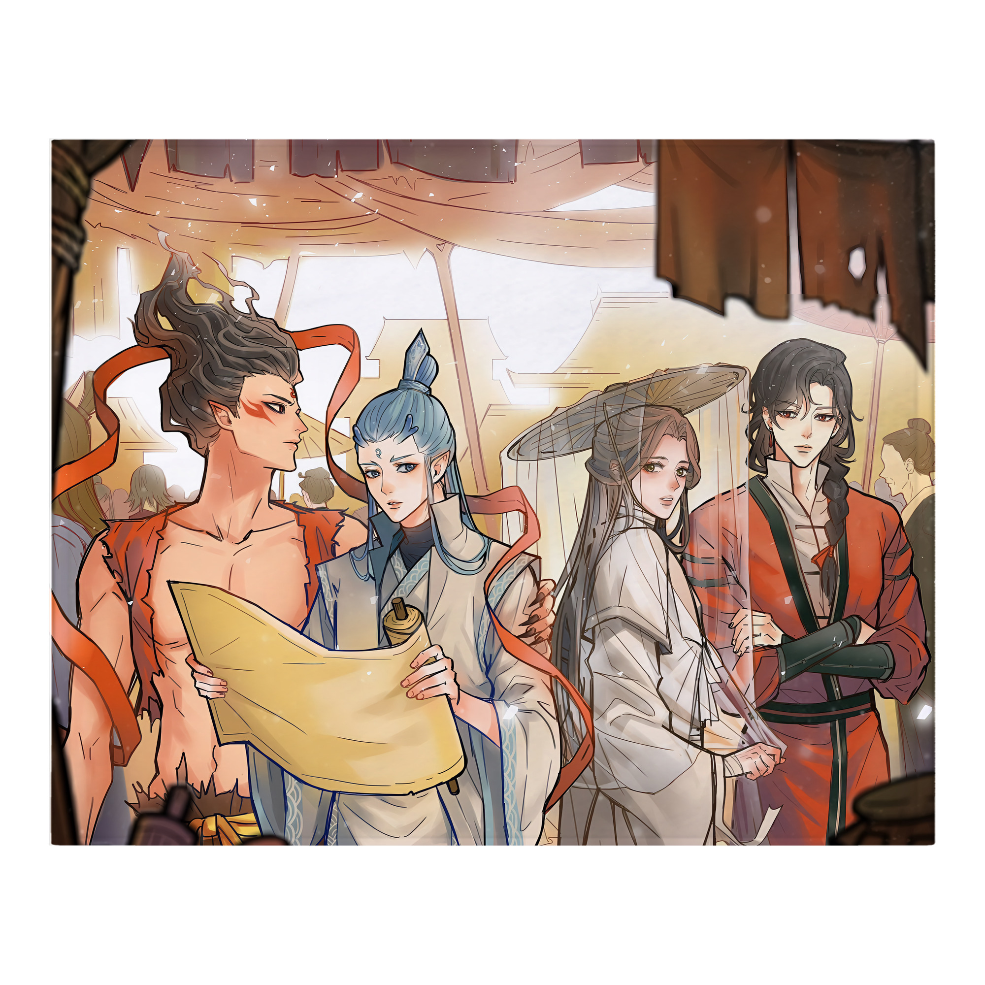（画像用） Ne Zha 2 ナタ 魔童の大暴れ フランネルブランケット・多サイズ対応（横型）