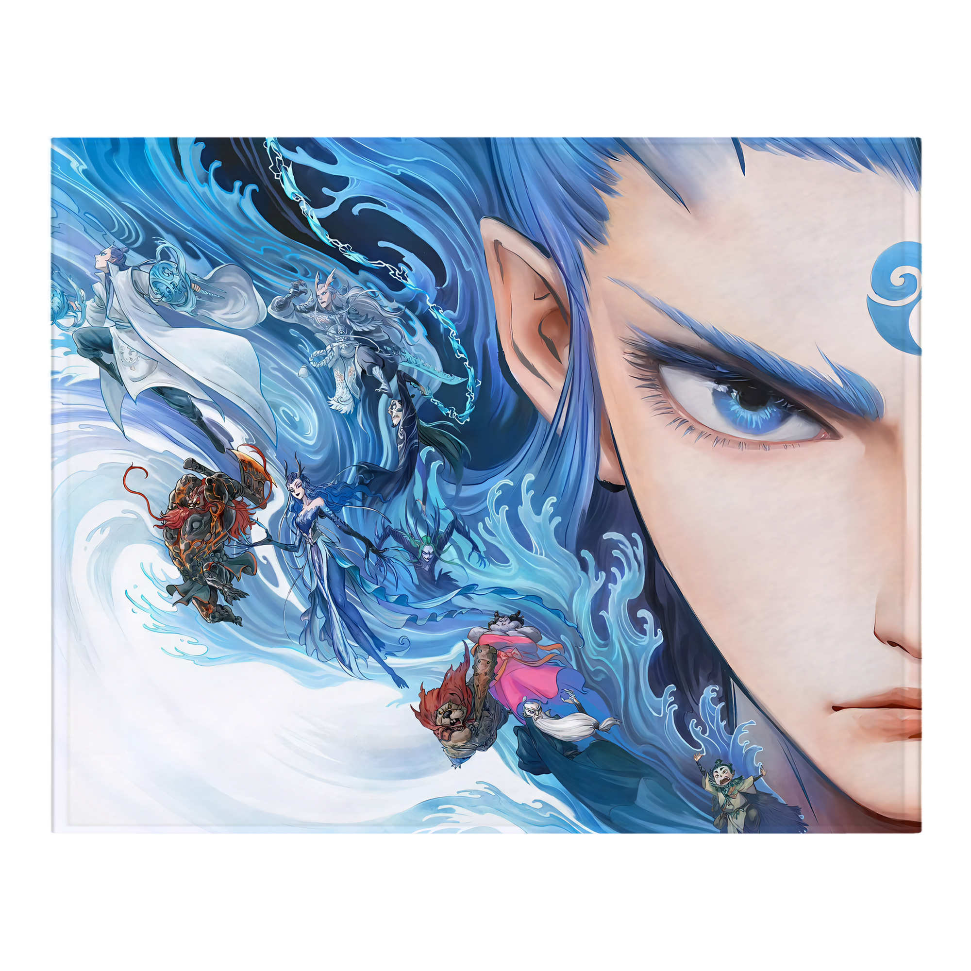 （画像用） Ne Zha 2 ナタ 魔童の大暴れ フランネルブランケット・多サイズ対応（横型）