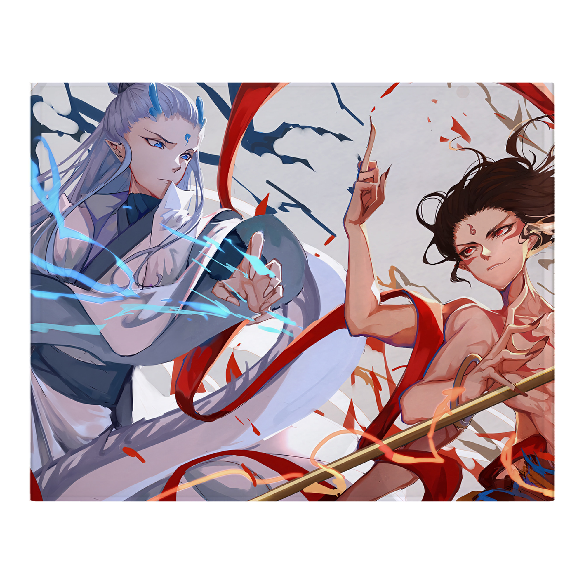 （画像用） Ne Zha 2 ナタ 魔童の大暴れ フランネルブランケット・多サイズ対応（横型）